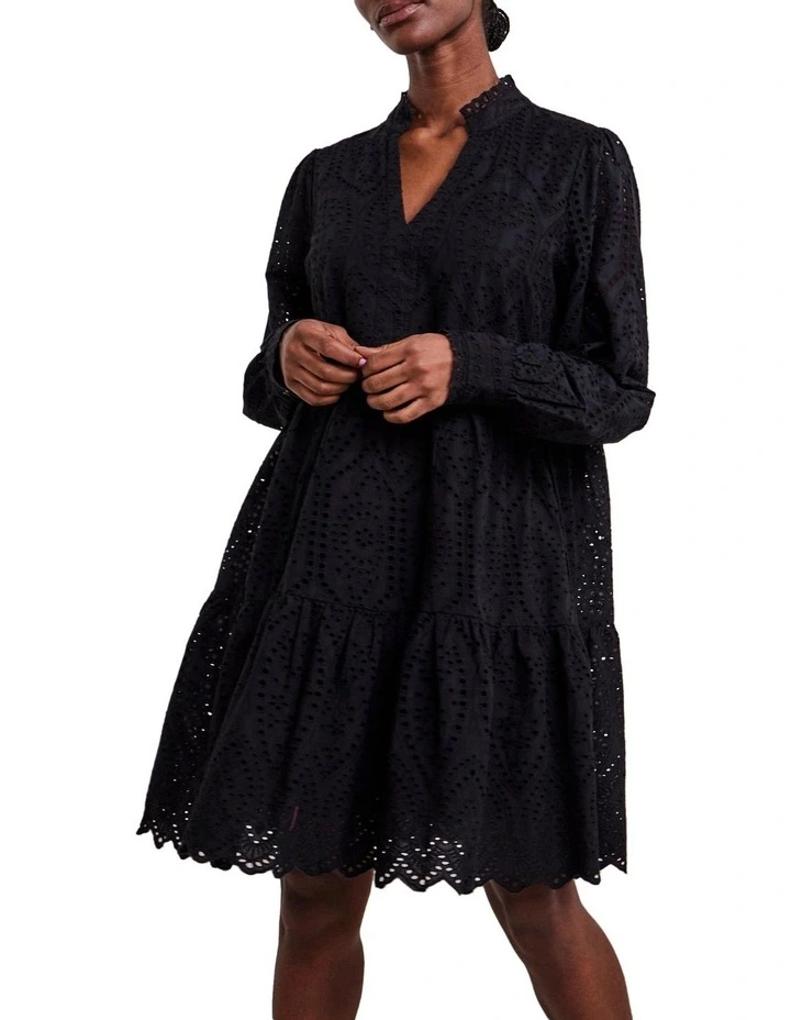 Flash Sale π Y.A.S Holi Long Sleeve Cotton Embroidery π Dress In Black β 3 Flash Sale π Y.A.S Holi Long Sleeve Cotton Embroidery π Dress In Black β