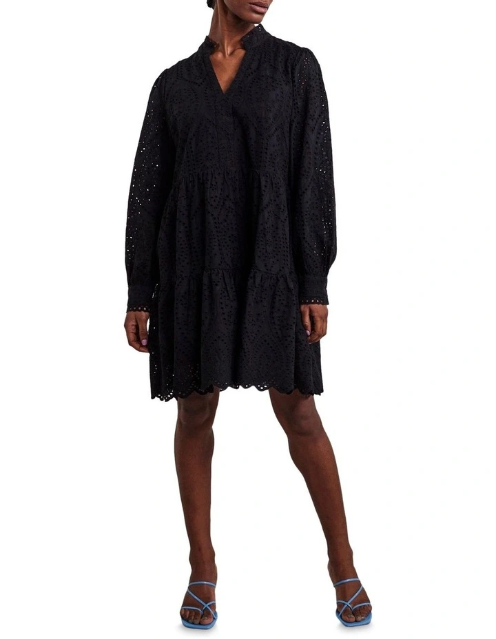 Flash Sale π Y.A.S Holi Long Sleeve Cotton Embroidery π Dress In Black β 5 Flash Sale π Y.A.S Holi Long Sleeve Cotton Embroidery π Dress In Black β - Image 3