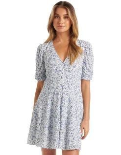 Best deal 🌟 Forever New Rowan Seam Detail Mini 👗 Dress In Blue ✔️