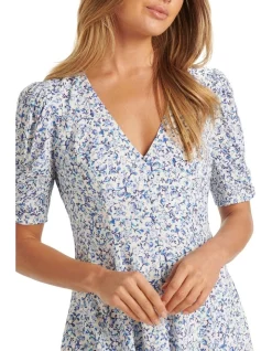 Best deal 🌟 Forever New Rowan Seam Detail Mini 👗 Dress In Blue ✔️ -Sweetheart Sales Store unnamed file 2299