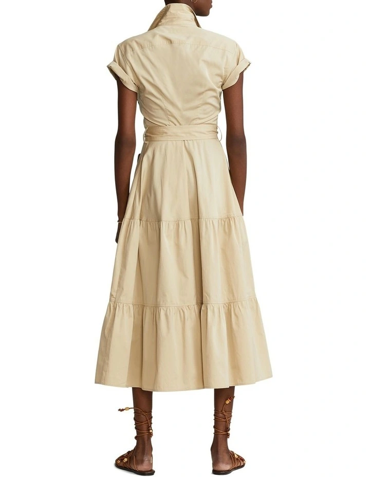 Outlet π€© Polo Ralph Lauren Belted Tiered Cotton Utility Midi π Dress In Beige π 4 Outlet π€© Polo Ralph Lauren Belted Tiered Cotton Utility Midi π Dress In Beige π - Image 2