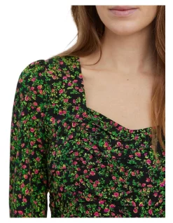 New π₯° Vero Moda Gite 7/8 Short π Dress Black Floral Print π 7 New π₯° Vero Moda Gite 7/8 Short π Dress Black Floral Print π -Sweetheart Sales Store unnamed file 232