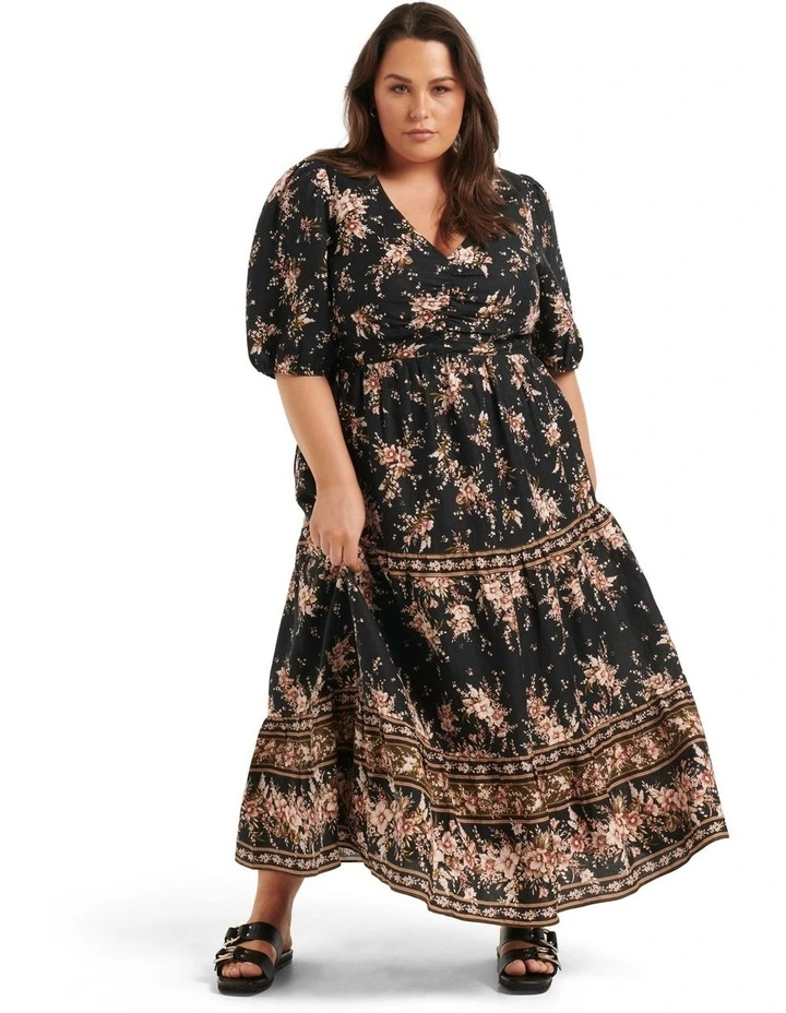 Cheapest π Forever New Curve Esme Ruched Midi π Dress In Black Montclair Floral π 3 Cheapest π Forever New Curve Esme Ruched Midi π Dress In Black Montclair Floral π