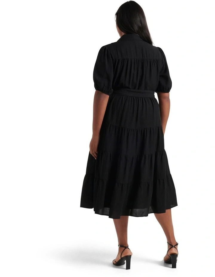 Promo β Forever New Curve Milly Midi Tier π Dress In Black π 4 Promo β Forever New Curve Milly Midi Tier π Dress In Black π - Image 2