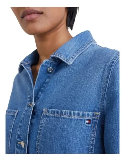 Buy 👍 Tommy Hilfiger Denim Fit & Flare 👗 Dress In Aura ❤️ -Sweetheart Sales Store unnamed file 2374