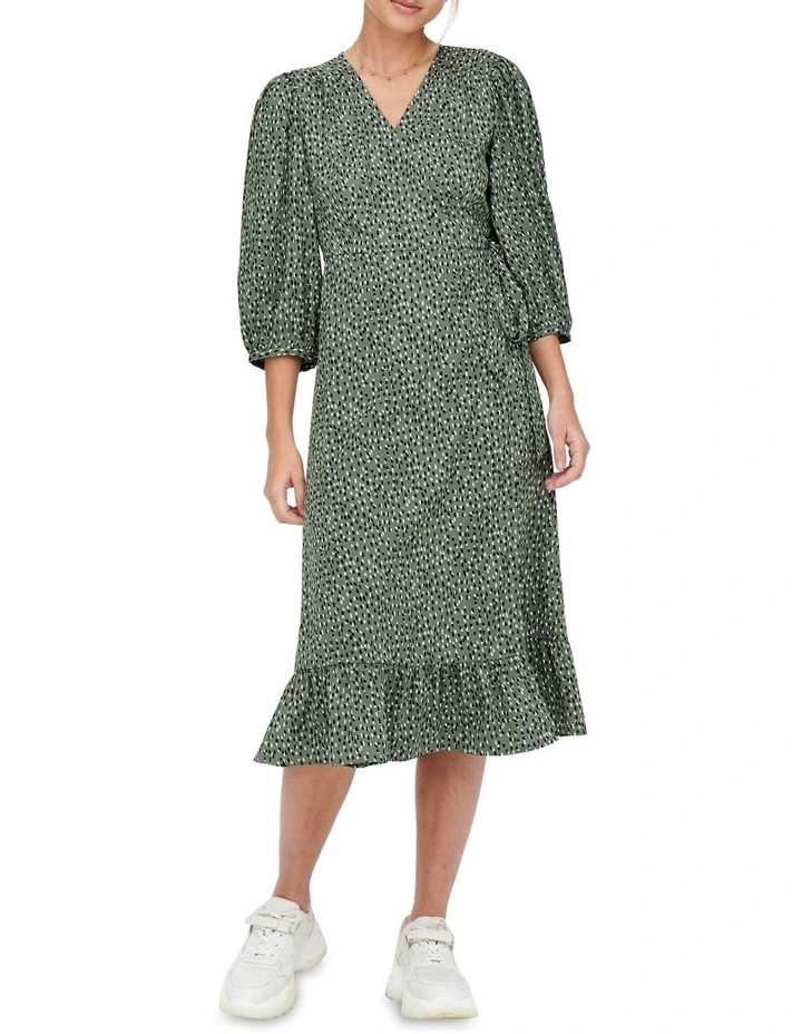 Deals π₯° ONLY Olivia 3/4 Wrap Midi π Dress Balsam Green π€© 6 Deals π₯° ONLY Olivia 3/4 Wrap Midi π Dress Balsam Green π€© - Image 4