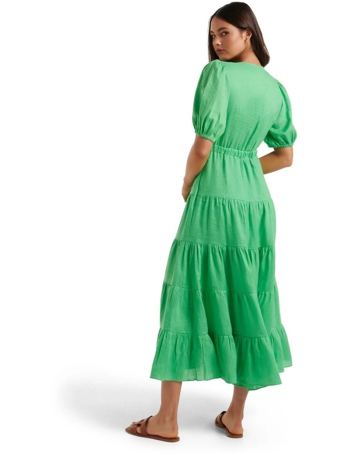 Flash Sale π Forever New Irina Linen Twist Front Midi π Dress In Chlorophyll π 4 Flash Sale π Forever New Irina Linen Twist Front Midi π Dress In Chlorophyll π - Image 2
