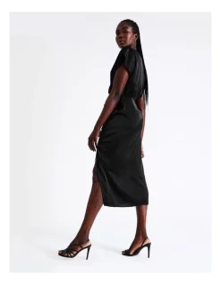 New π Wayne Cooper Ruched Satin Midi π Dress In Black π 10 New π Wayne Cooper Ruched Satin Midi π Dress In Black π -Sweetheart Sales Store unnamed file 2399