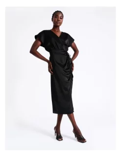 New π Wayne Cooper Ruched Satin Midi π Dress In Black π 13 New π Wayne Cooper Ruched Satin Midi π Dress In Black π -Sweetheart Sales Store unnamed file 2402