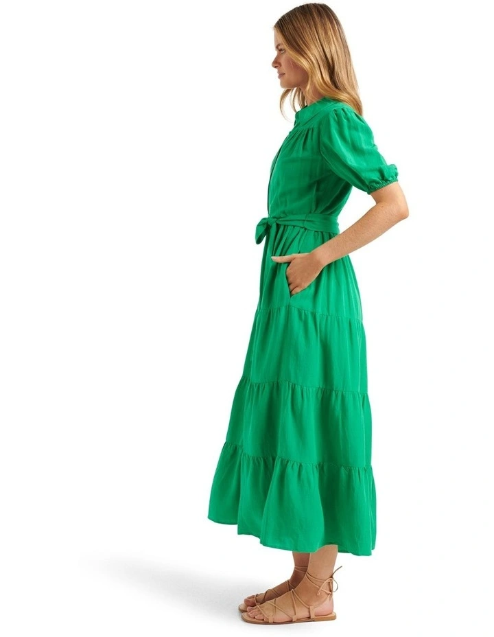 Flash Sale π Forever New Lily Tiered Midi π Dress In Green π 5 Flash Sale π Forever New Lily Tiered Midi π Dress In Green π - Image 3