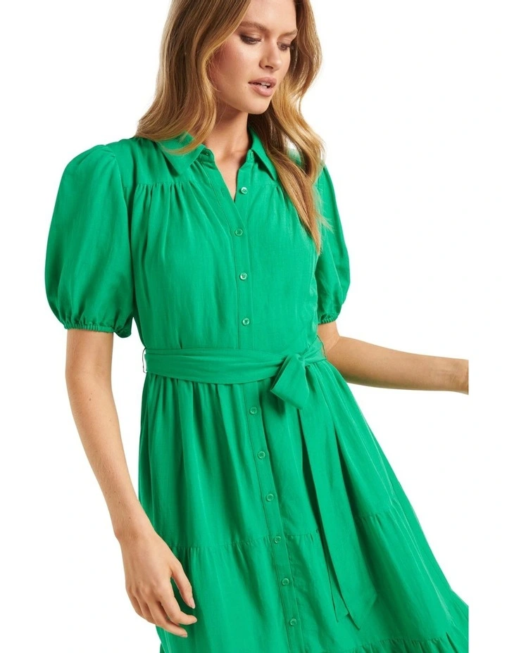 Flash Sale π Forever New Lily Tiered Midi π Dress In Green π 6 Flash Sale π Forever New Lily Tiered Midi π Dress In Green π - Image 4