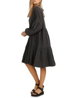 Hot Sale 👏 Billabong Posy Midi 👗 Dress Black 🎉 -Sweetheart Sales Store unnamed file 2443