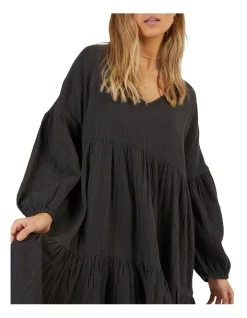 Hot Sale 👏 Billabong Posy Midi 👗 Dress Black 🎉 -Sweetheart Sales Store unnamed file 2445