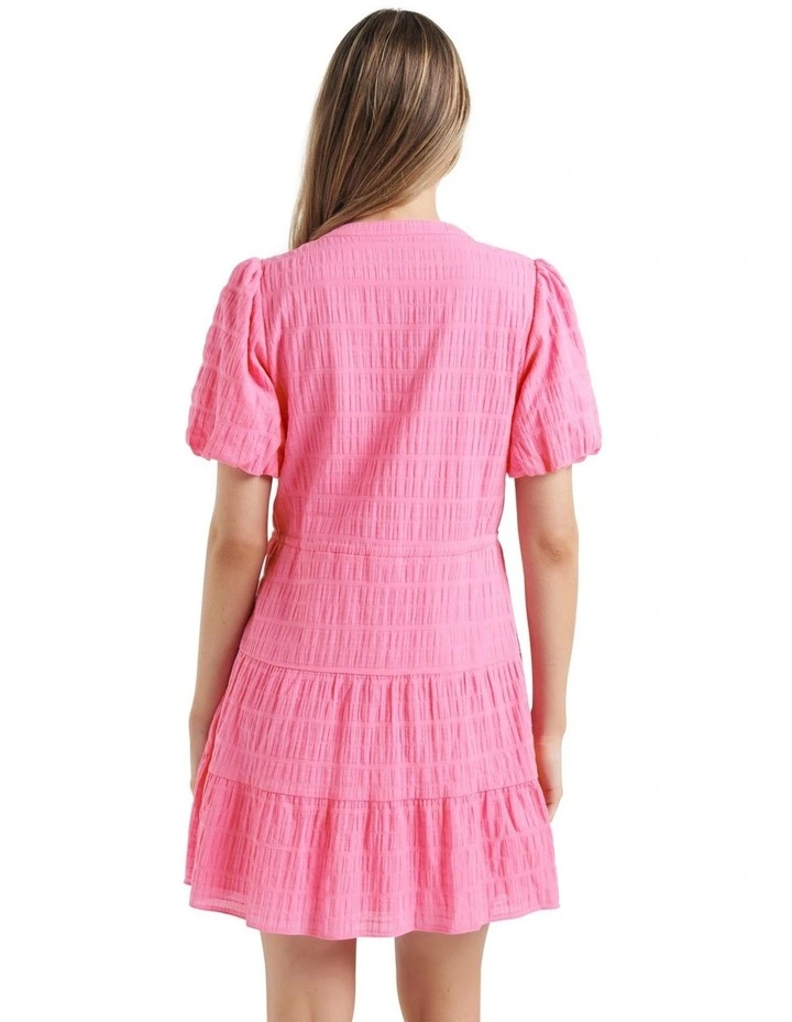 New π Forever New Posie Textured Smock π Shirt π Dress In Pink 𧨠4 New π Forever New Posie Textured Smock π Shirt π Dress In Pink 𧨠- Image 2