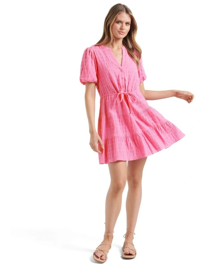 New π Forever New Posie Textured Smock π Shirt π Dress In Pink 𧨠7 New π Forever New Posie Textured Smock π Shirt π Dress In Pink 𧨠- Image 5