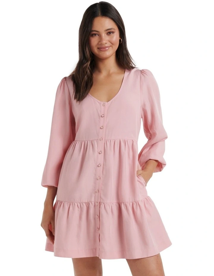 Cheapest π₯ Forever New Kimberley Denim Smock π Dress In Soft Rose π₯° 3 Cheapest π₯ Forever New Kimberley Denim Smock π Dress In Soft Rose π₯°