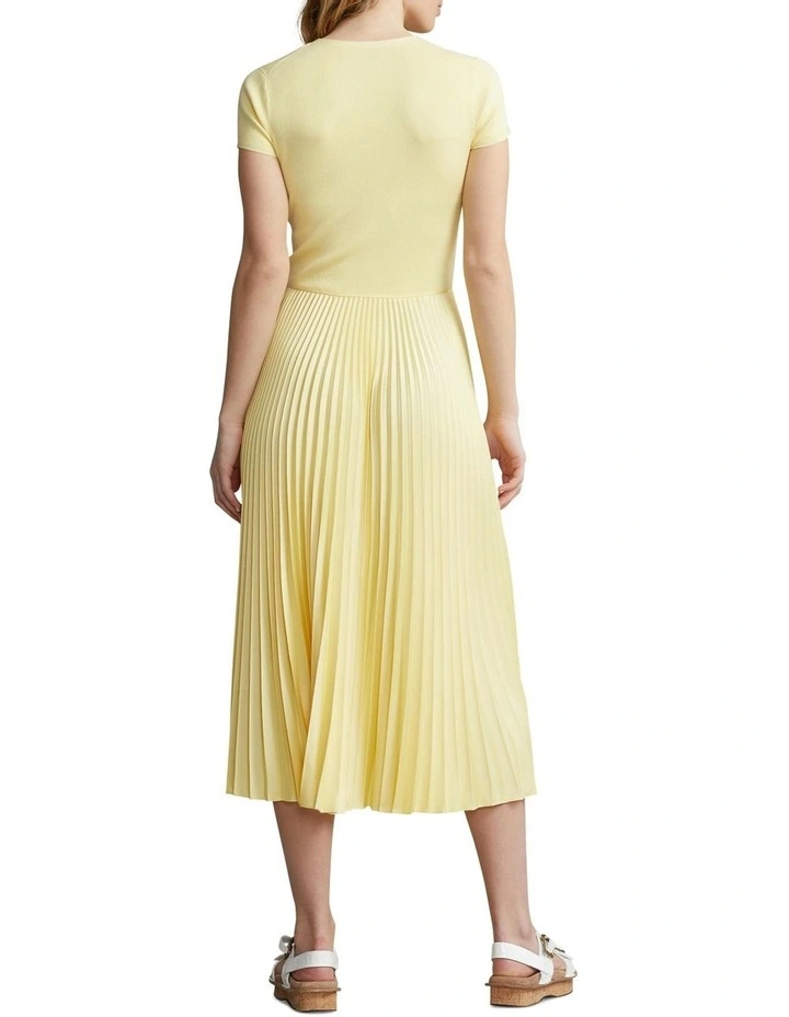 Flash Sale β Polo Ralph Lauren Hybrid Pleated-Skirt Midi π Dress In Yellow π 4 Flash Sale β Polo Ralph Lauren Hybrid Pleated-Skirt Midi π Dress In Yellow π - Image 2
