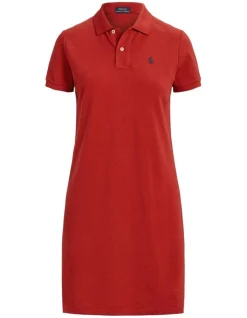 Cheapest ⌛ Polo Ralph Lauren Cotton Mesh Polo 👗 Dress In Red 🔔 -Sweetheart Sales Store unnamed file 2507