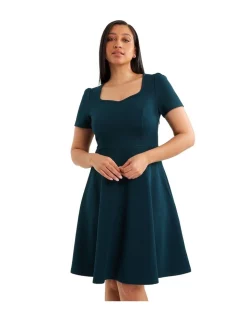 Discount 🤩 Review Tilda Jersey 👗 Dress In Dusk Green 😀