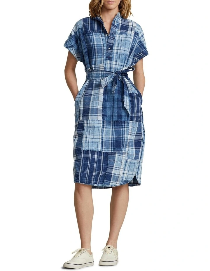 Discount β Polo Ralph Lauren Plaid-Patchwork Henley Cotton π Shirt π Dress In Blue Multi π 3 Discount β Polo Ralph Lauren Plaid-Patchwork Henley Cotton π Shirt π Dress In Blue Multi π