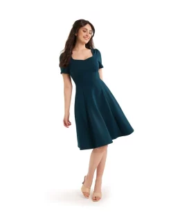 Discount 🤩 Review Tilda Jersey 👗 Dress In Dusk Green 😀 -Sweetheart Sales Store unnamed file 254