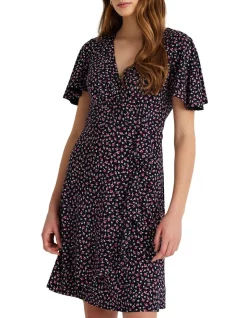 Hot Sale ❤️ Lauren Ralph Lauren Floral Ruffle-Trim Jersey 👗 Dress 👏