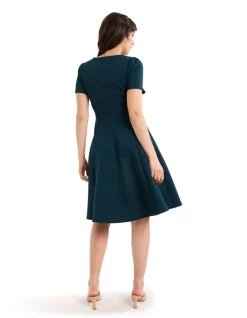 Discount 🤩 Review Tilda Jersey 👗 Dress In Dusk Green 😀 -Sweetheart Sales Store unnamed file 255