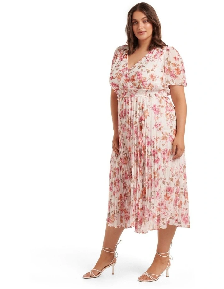 Coupon π Forever New Curve Leighton Short Sleeve Midi π Dress In Pink Multi β 4 Coupon π Forever New Curve Leighton Short Sleeve Midi π Dress In Pink Multi β - Image 2