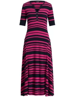 Cheapest 😉 Lauren Ralph Lauren Striped Cotton Henley 👗 Dress 👏 -Sweetheart Sales Store unnamed file 2580