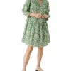 Promo 🥰 Part Two Nadinepw 👗 Dress Green Mini Flower Print ❤️