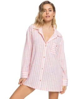 Promo 🔔 Roxy Heart Of Mine 👚 Shirt 👗 Dress Peach 😉