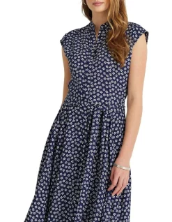 Best Pirce 🔥 Lauren Ralph Lauren Floral Crepe 👗 Dress 🧨