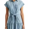 Cheapest 🛒 Lauren Ralph Lauren Belted Chambray 👚 Shirtdress ⌛ -Sweetheart Sales Store unnamed file 2668
