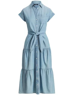 Cheapest 🛒 Lauren Ralph Lauren Belted Chambray 👚 Shirtdress ⌛ -Sweetheart Sales Store unnamed file 2671