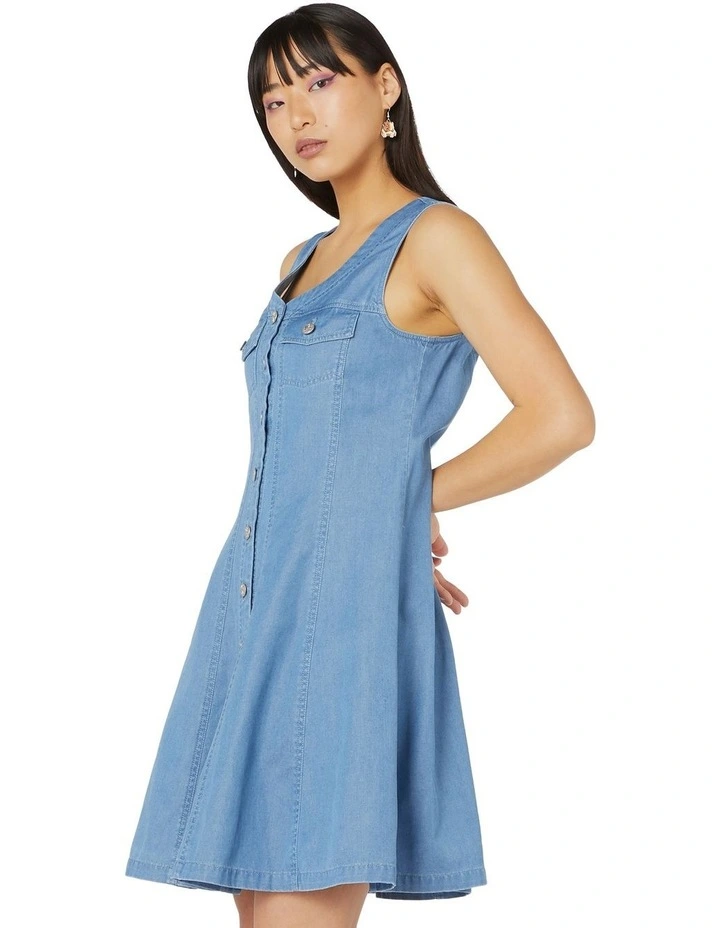 Best reviews of π Dangerfield Liz 90S Flare Denim π Dress Blue β 5 Best reviews of π Dangerfield Liz 90S Flare Denim π Dress Blue β - Image 3