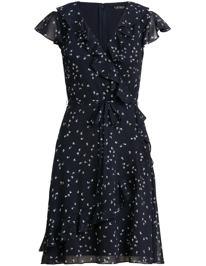 Best Pirce π Lauren Ralph Lauren Print Ruffle-Trim Georgette π Dress β 6 Best Pirce π Lauren Ralph Lauren Print Ruffle-Trim Georgette π Dress β - Image 4