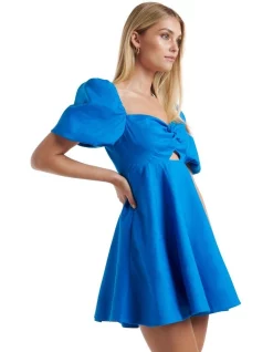 Promo 😉 Forever New Petite Fearne Twist Mini 👗 Dress In Blue ⭐ -Sweetheart Sales Store unnamed file 275
