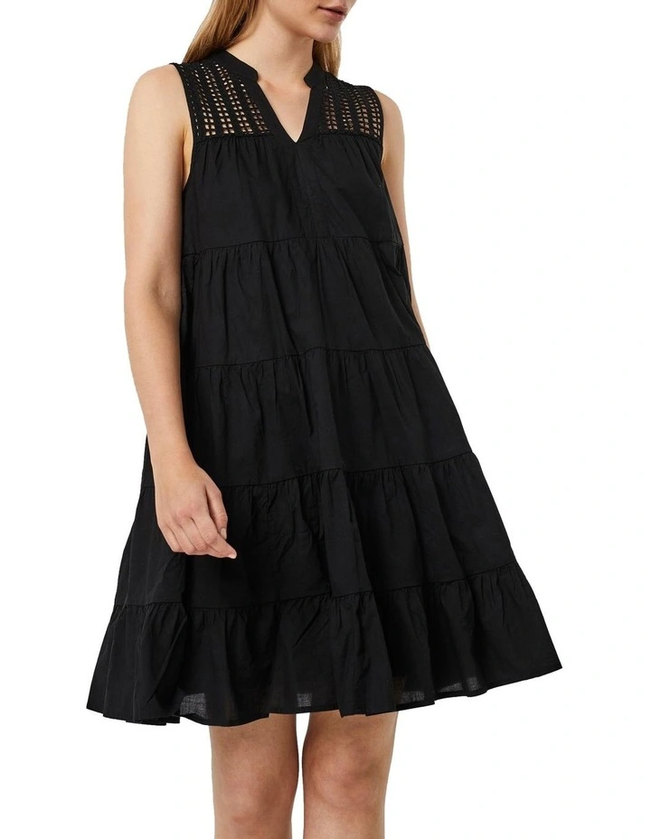 Cheap π Vero Moda Loretta Cotton Embroidered Sleeveless π Dress Black π 3 Cheap π Vero Moda Loretta Cotton Embroidered Sleeveless π Dress Black π