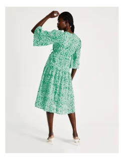 Top 10 ⌛ Y.A.S Flick Midi Cotton Wrap 👗 Dress In Green 😉 -Sweetheart Sales Store unnamed file 295