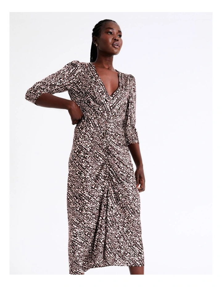 Brand new π― Wayne Cooper Wrap Front Ruched Midi π Dress In Multi π₯ 5 Brand new π― Wayne Cooper Wrap Front Ruched Midi π Dress In Multi π₯ - Image 4