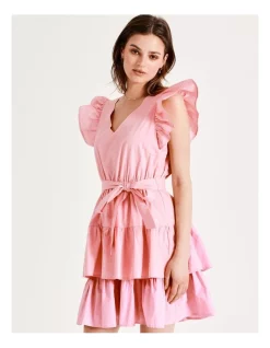 Best reviews of 😀 Tokito Organic Cotton Poplin Tiered Mini 👗 Dress In Pink 🤩 -Sweetheart Sales Store unnamed file 306