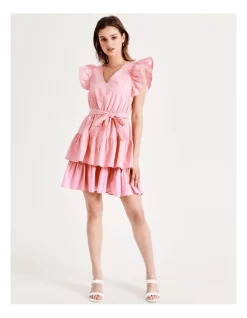 Best reviews of 😀 Tokito Organic Cotton Poplin Tiered Mini 👗 Dress In Pink 🤩 -Sweetheart Sales Store unnamed file 307