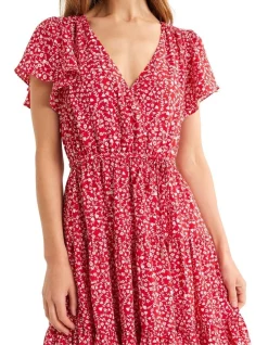 Coupon 🧨 Review Provence Floral 👗 Dress In Flame Red ⭐ -Sweetheart Sales Store unnamed file 328