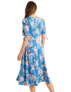 Best deal 🔔 Review Sea Blossom Jersey Midi 👗 Dress In Wedgewood/Blush 🤩 -Sweetheart Sales Store unnamed file 336