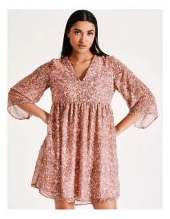Best reviews of 🔥 Vero Moda Ulrikke 3/4 Sleeve 👗 Dress In Parfait Pink 😉 -Sweetheart Sales Store unnamed file 365