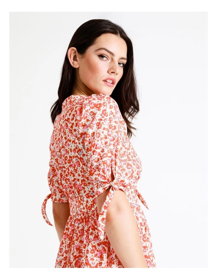 Best Pirce 🔔 Vero Moda Nica Daniella 2/4 Sleeve 👗 Dress In Cherry Tomato ✨ 4 Best Pirce 🔔 Vero Moda Nica Daniella 2/4 Sleeve 👗 Dress In Cherry Tomato ✨ - Image 2