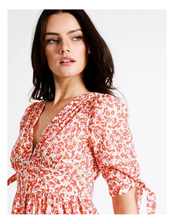 Best Pirce 🔔 Vero Moda Nica Daniella 2/4 Sleeve 👗 Dress In Cherry Tomato ✨ 9 Best Pirce 🔔 Vero Moda Nica Daniella 2/4 Sleeve 👗 Dress In Cherry Tomato ✨ - Image 7