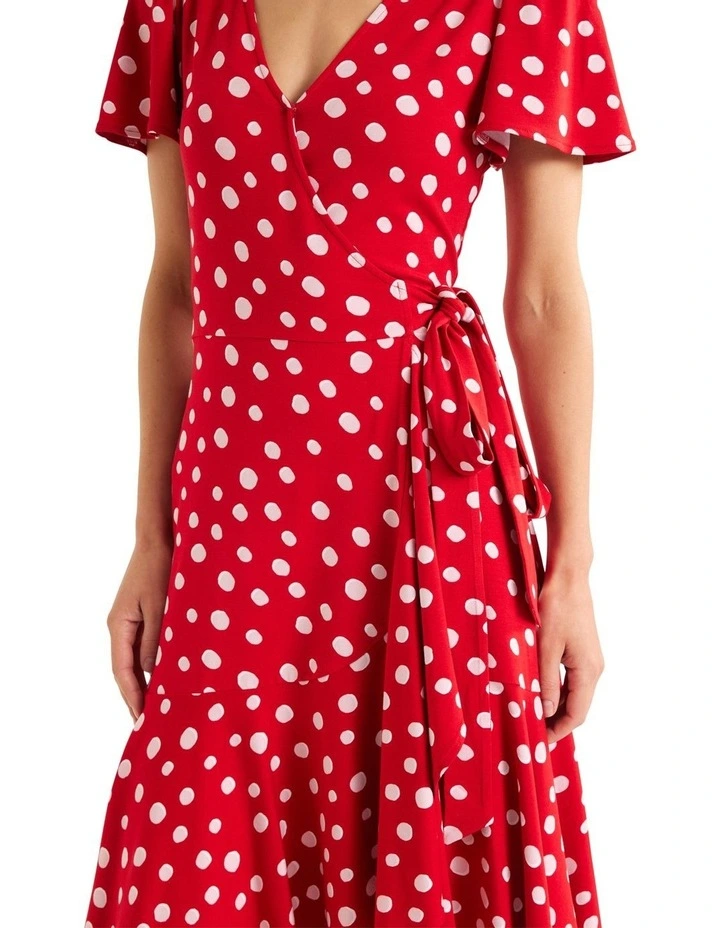 Flash Sale π Review You're Spotted Jersey π Dress In Flame Red π₯° 4 Flash Sale π Review You're Spotted Jersey π Dress In Flame Red π₯° - Image 2