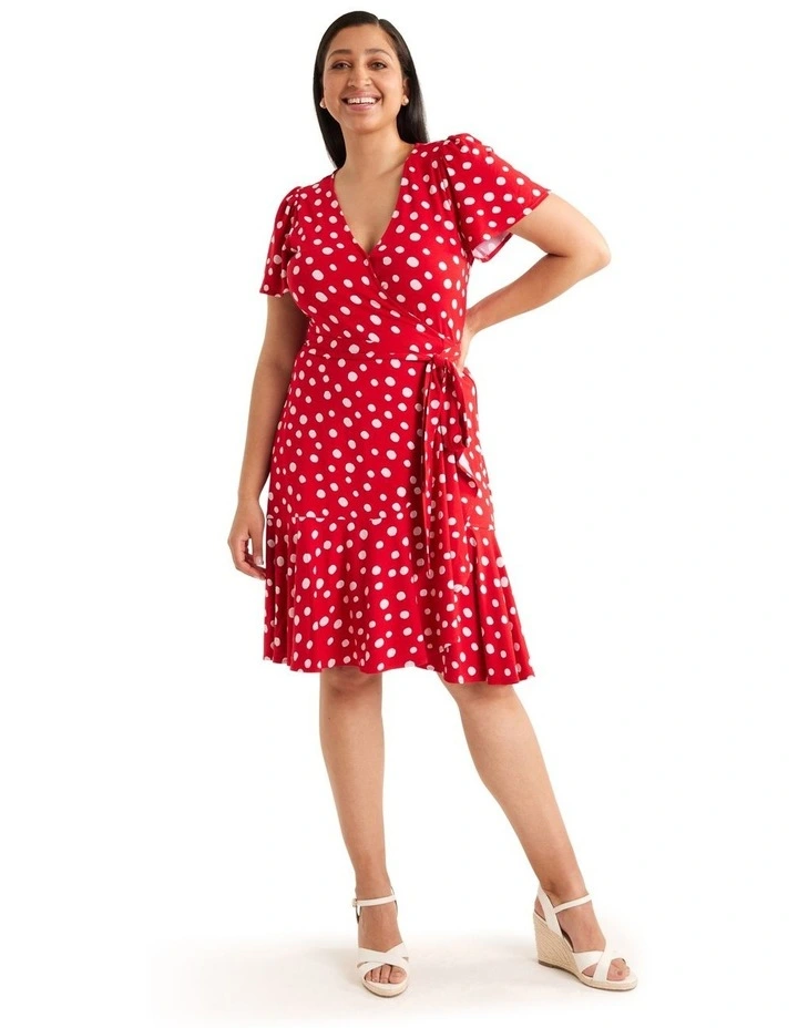 Flash Sale π Review You're Spotted Jersey π Dress In Flame Red π₯° 6 Flash Sale π Review You're Spotted Jersey π Dress In Flame Red π₯° - Image 4