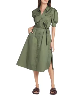 Cheap โจ David Lawrence Sabelle Safari ๐ Shirt ๐ Dress In Elm ๐ฅฐ